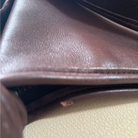 VINTAGE Glove Tan Mahogany Legacy Coach Bag Story Patch #9953 June 1997 - Picture 8 of 9